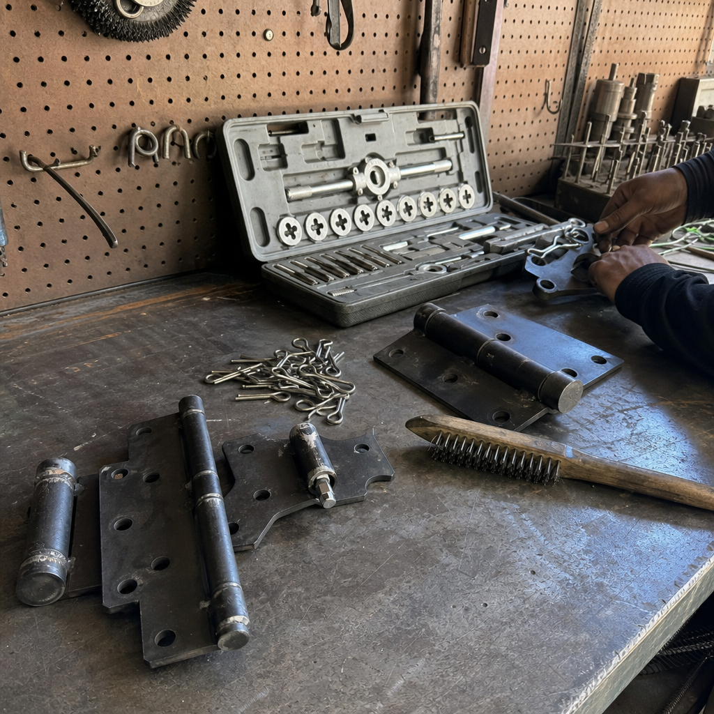 Gate parts and welding by a professional in a workshop in Enterprise, NV